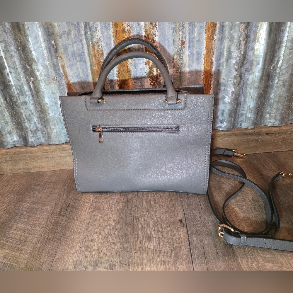 MKF Collection Virginia Women's Tote Bag by Mia K --Charcoal - Picture 7 of 8